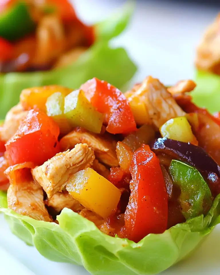 Chicken Fajita Lettuce Wraps