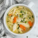 Chicken Noodle Egg Drop Soup