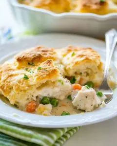 Chicken Pot Pie with Biscuit Topping