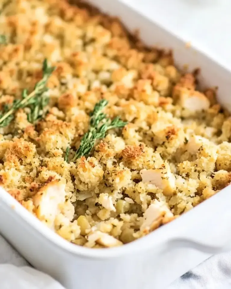 Chicken and Stuffing Casserole