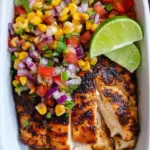 Chicken with Corn Salsa