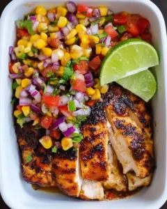 Chicken with Corn Salsa