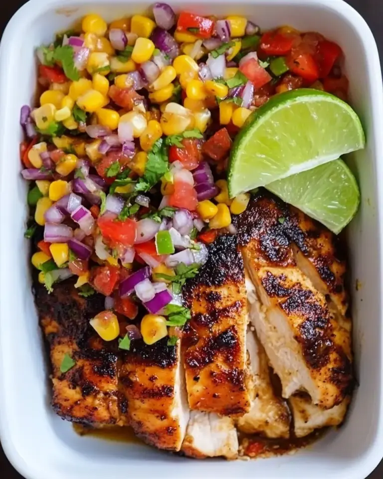 Chicken with Corn Salsa