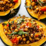 Chickpea Stuffed Acorn Squash