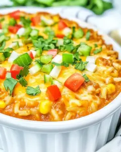 Chili Cheese Chicken and Rice Casserole