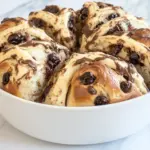 Chocolate Cherry Hot Cross Buns