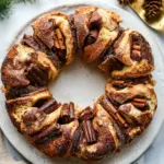 Chocolate Cinnamon Sugar Pull Apart Wreath