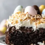Chocolate Coconut Easter Cake