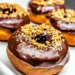 Chocolate Glazed Peanut Butter Donuts