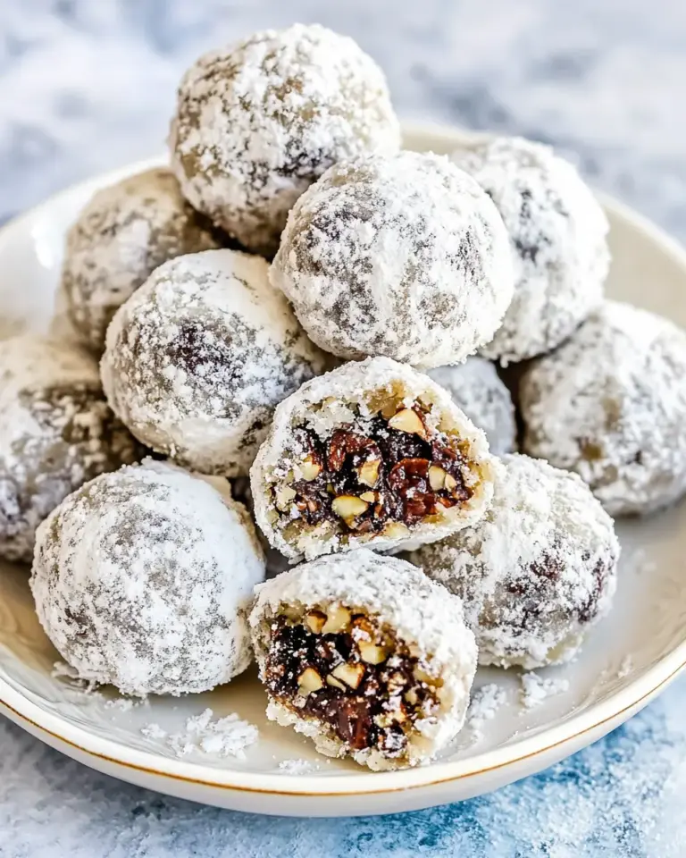 Chocolate Pecan Snowballs