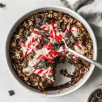 Chocolate Peppermint Baked Oatmeal