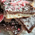 Chocolate Saltine Toffee with Peppermints