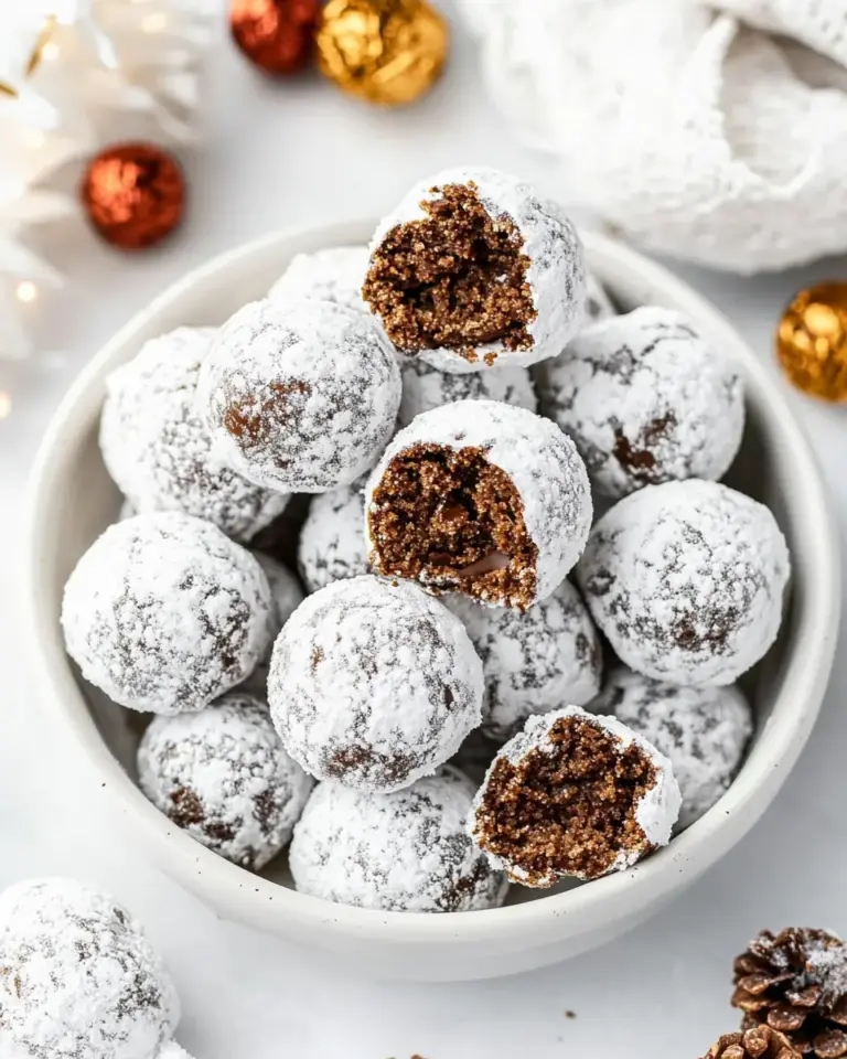 Chocolate Snowball Cookies