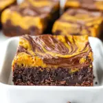 Chocolate Swirled Pumpkin Bars