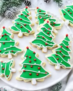 Christmas Tree Sugar Cookies