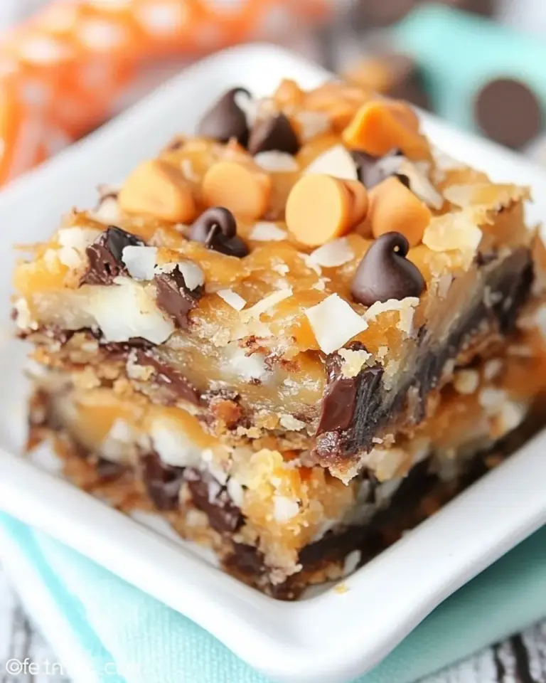 Coconut Butterscotch Chocolate Chip Gooey Bars
