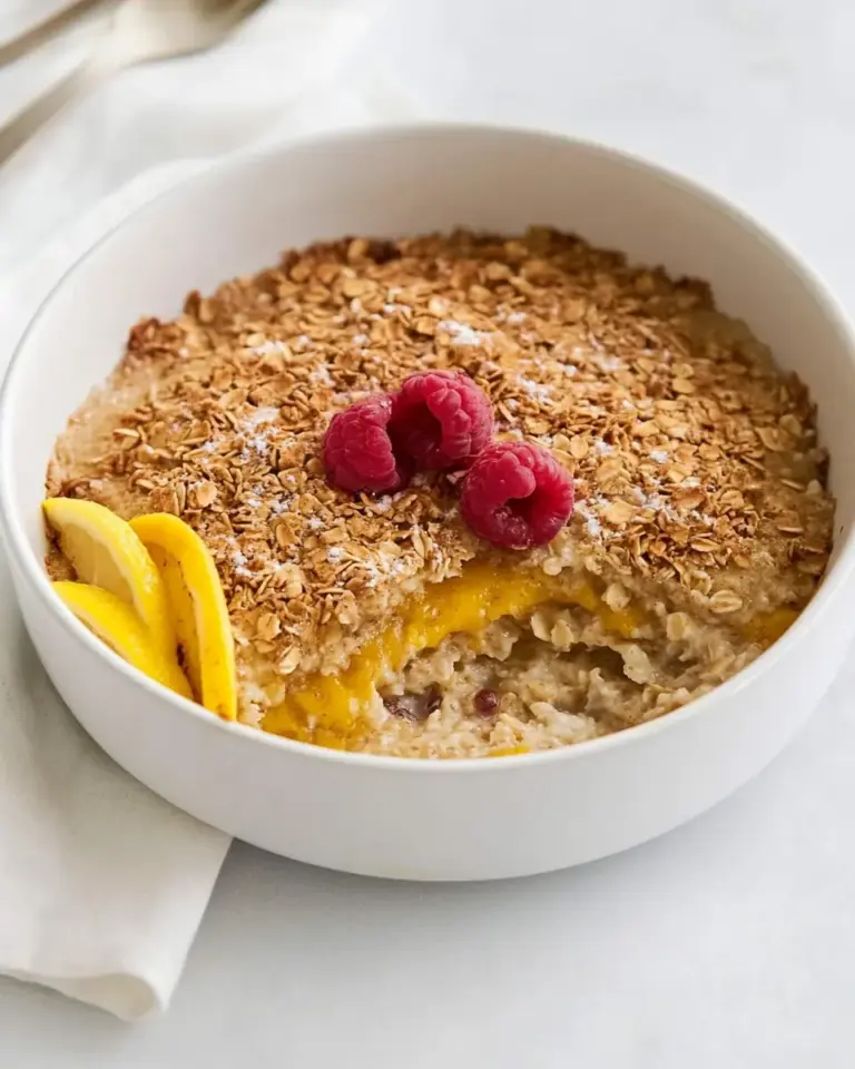 Coconut Cream Baked Oatmeal