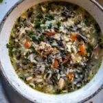 Cozy Wild Rice and Orzo Chicken Soup