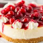Cranberry Eggnog Cheesecake