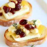 Cranberry Orange Brie Crostini