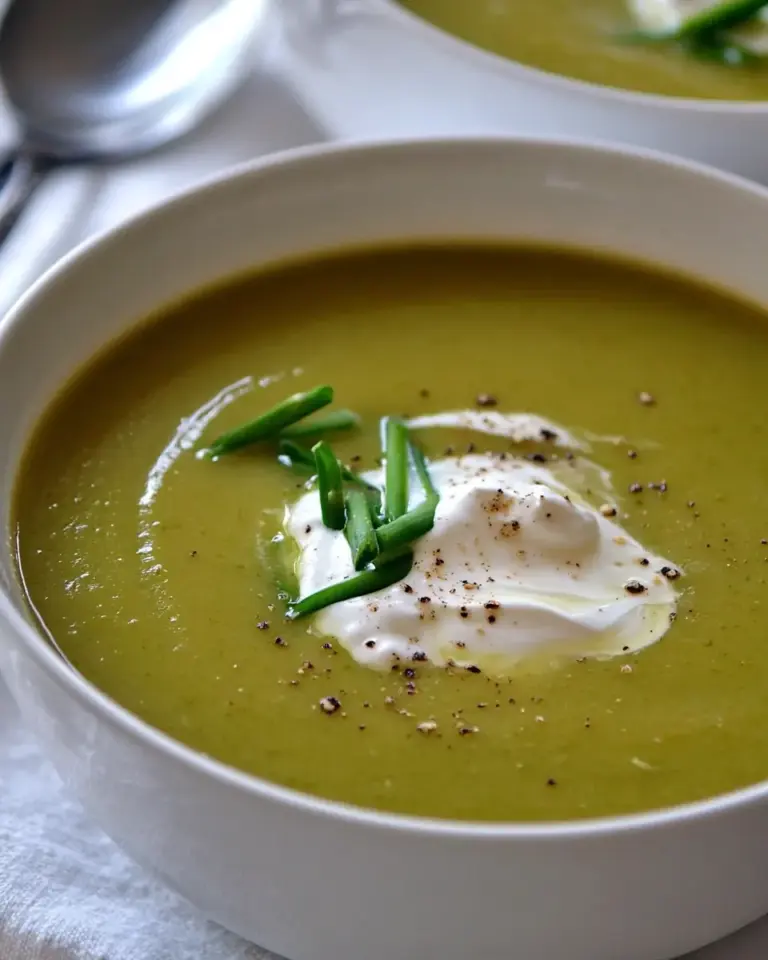 Cream of Asparagus Leek Soup