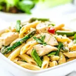 Creamy Chicken Asparagus Penne Pasta