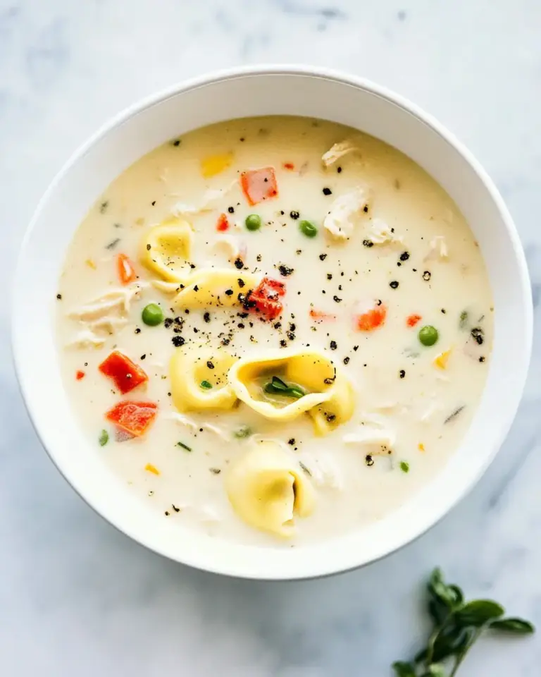 Creamy Chicken Tortellini Soup