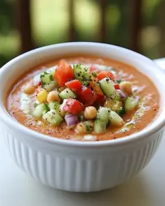 Creamy Chickpea Gazpacho