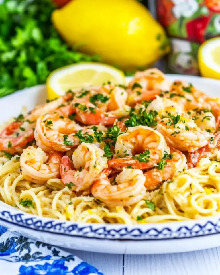 Creamy Lemon Shrimp Pasta