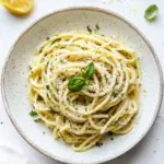 Creamy Lemon Zucchini Bucatini