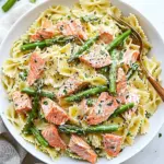 Creamy Salmon Asparagus Pasta