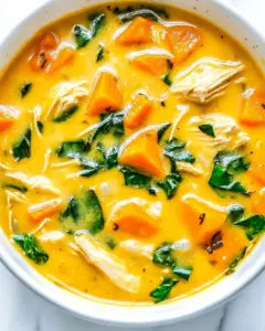 Creamy Sweet Potato Chicken Soup
