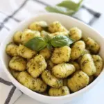 Crispy Gnocchi with Basil Pesto