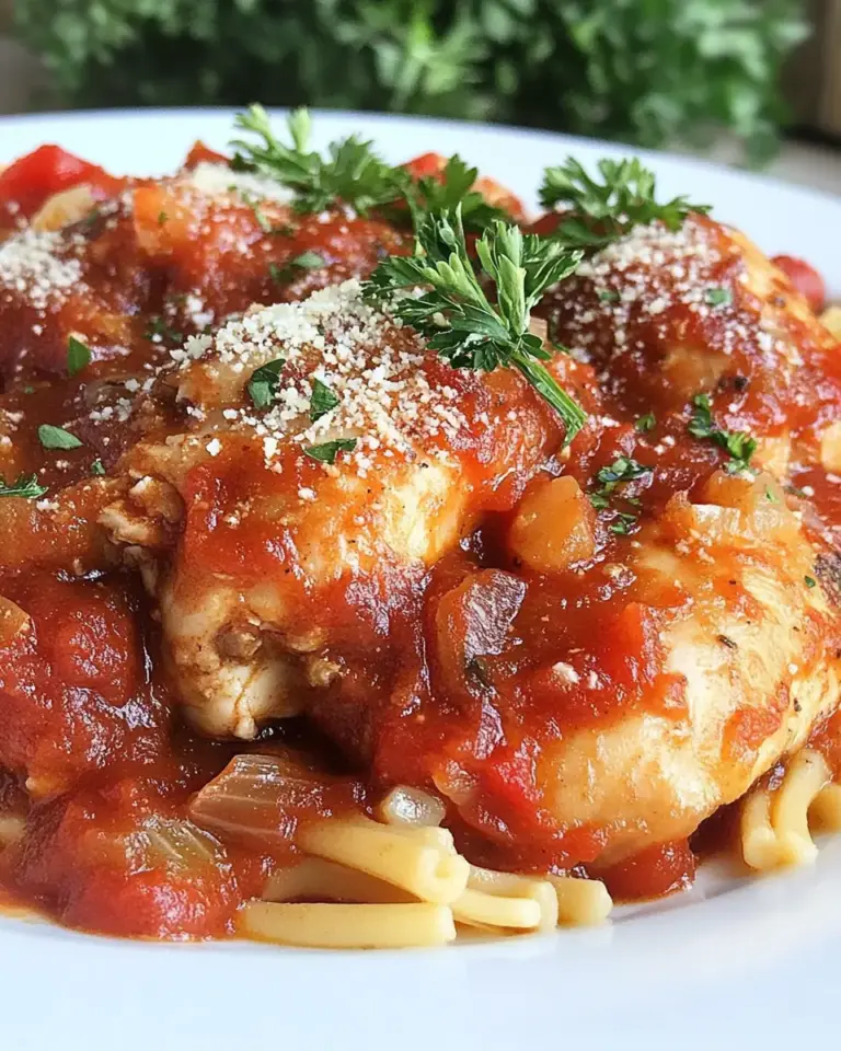 Crock Pot Chicken Cacciatore