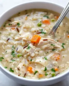 Crock Pot Creamy Chicken and Wild Rice Soup