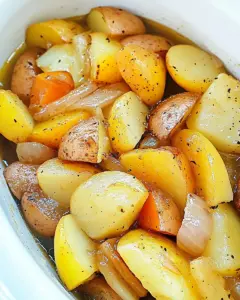 Crock Pot Potatoes and Onions