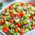 Cucumber Tomato Avocado Salad