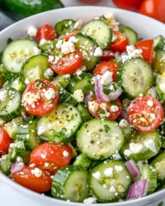 Cucumber Tomato Feta Salad