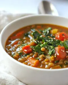 Curried Lentil Vegetable Soup