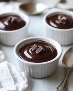 Dark Chocolate Beet Pots de Creme