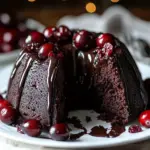 Dark Chocolate Cranberry Bundt Cake