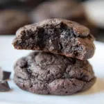 Dark Chocolate Dark Brown Sugar Cookies