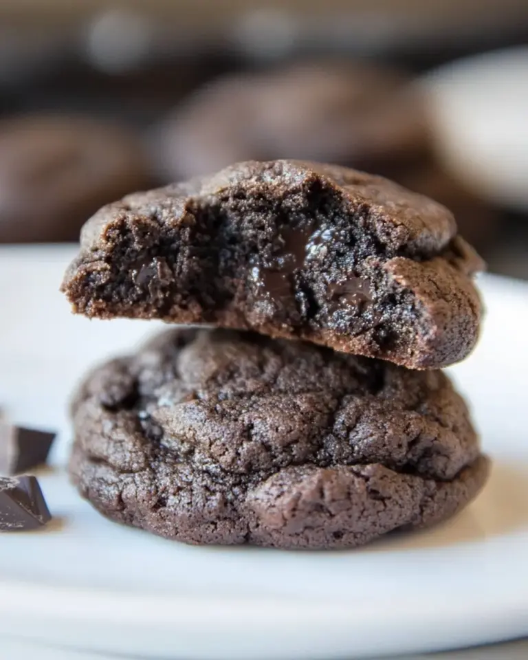 Dark Chocolate Dark Brown Sugar Cookies