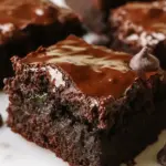 Double Chocolate Zucchini Brownies