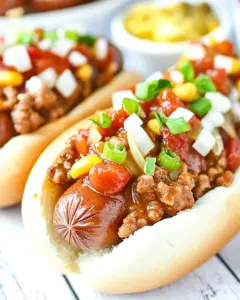 Dr Pepper Chili Dogs