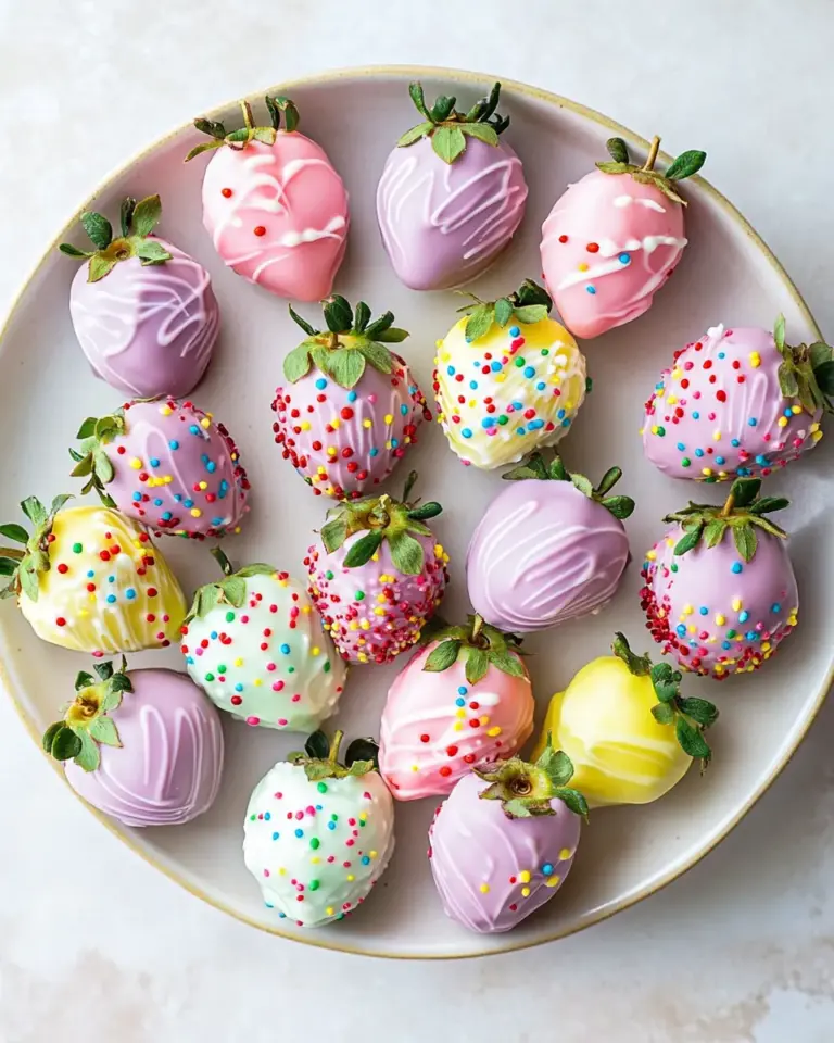 Easter Chocolate Covered Strawberries