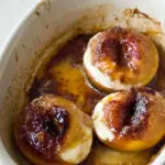 Easy Baked Peaches with Yoghurt Amaretto