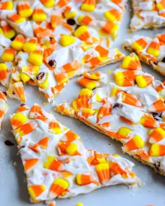 Easy Candy Corn Bark