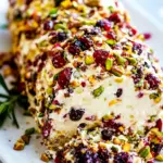 Easy Cranberry Pistachio Cheese Log