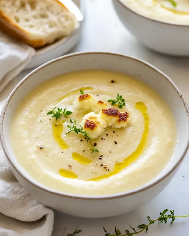 Easy Creamy Cauliflower Soup